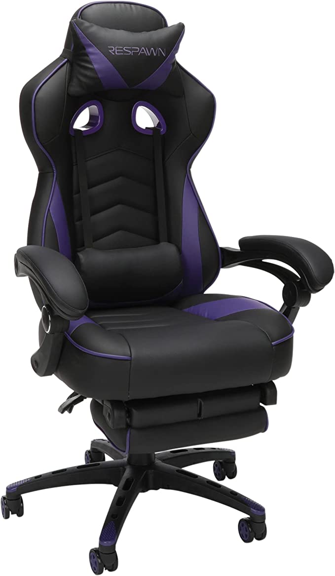 RESPAWN 110 Ergonomic Gaming Chair with Footrest Recliner