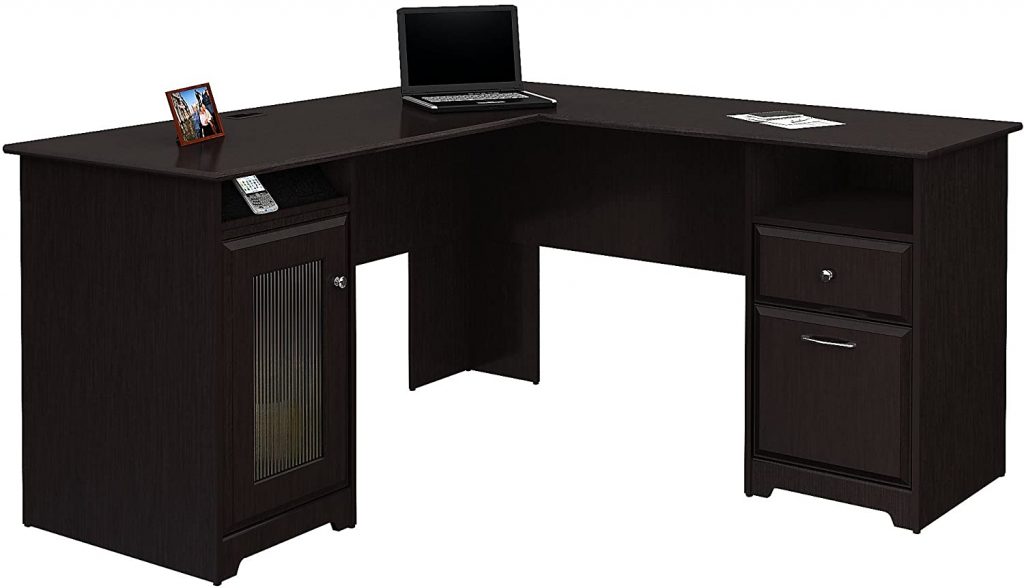 Bush Furniture Cabot Corner Computer Desk - L-shaped Desk